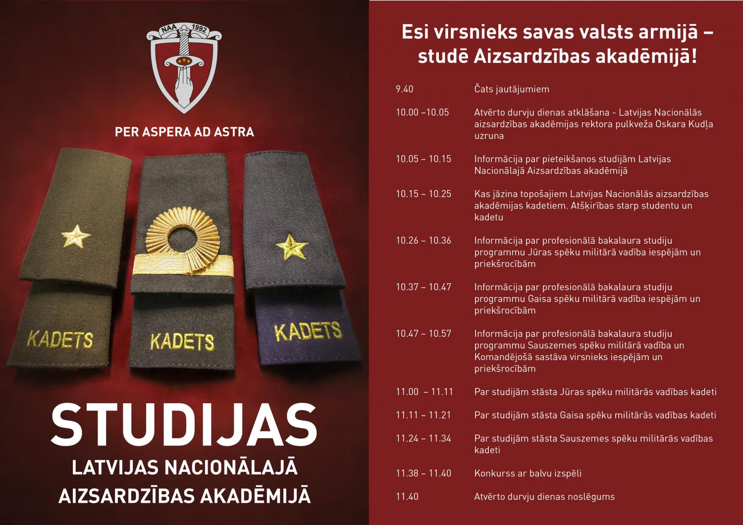 Programma atvērto durvju dienai