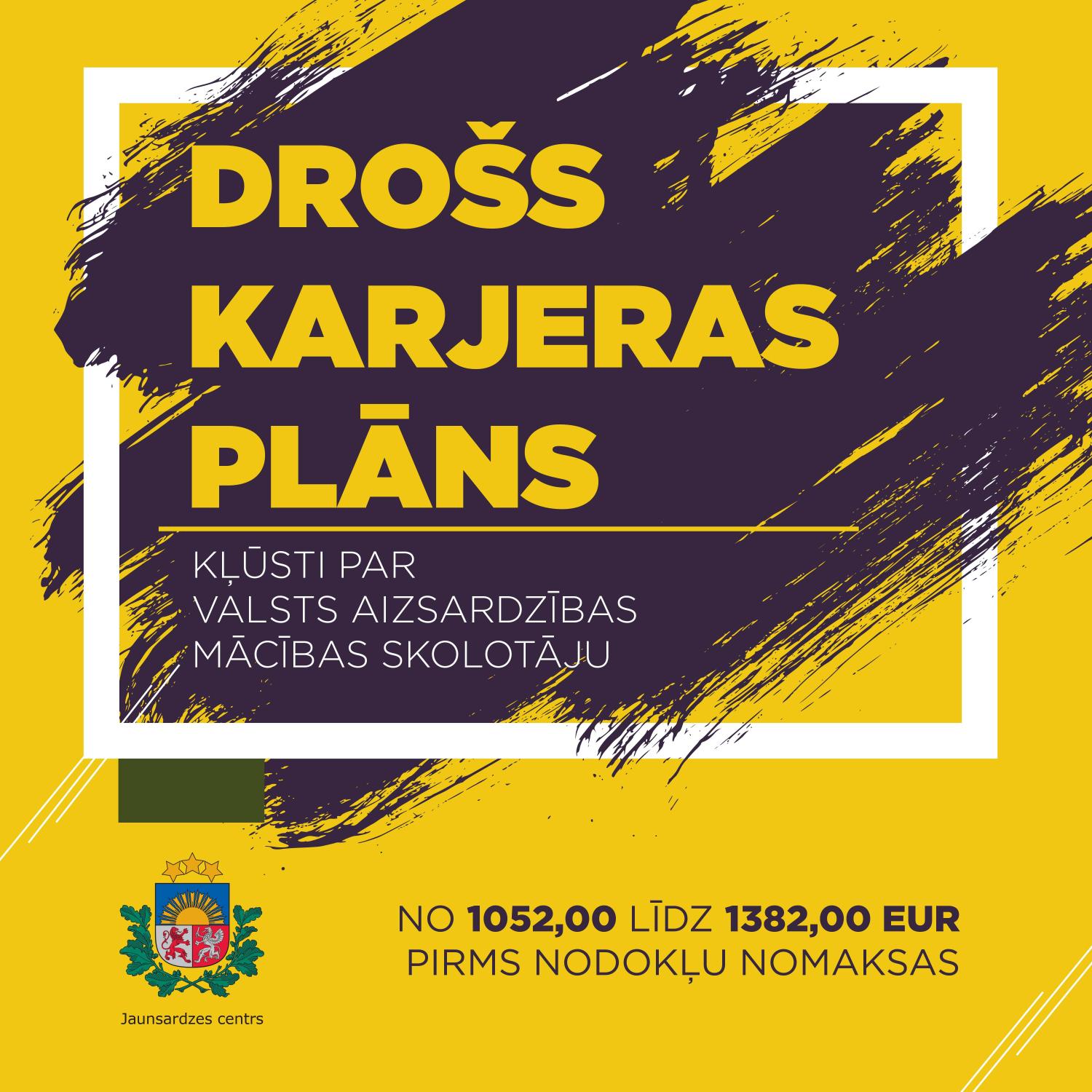 Drošs karjeras plāns informācijas attēls